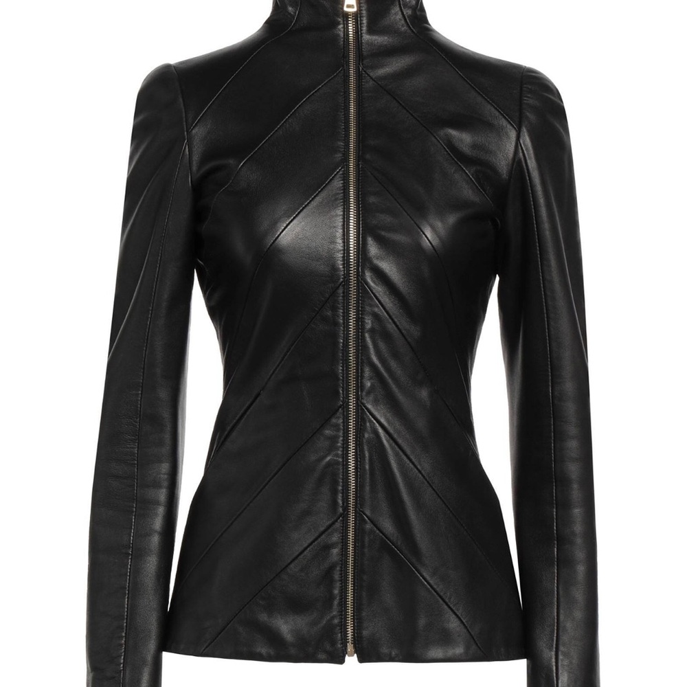 Women's Black Leather Jacket